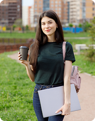 Video testimonial thumbnail of Priya Roy, Web Development student